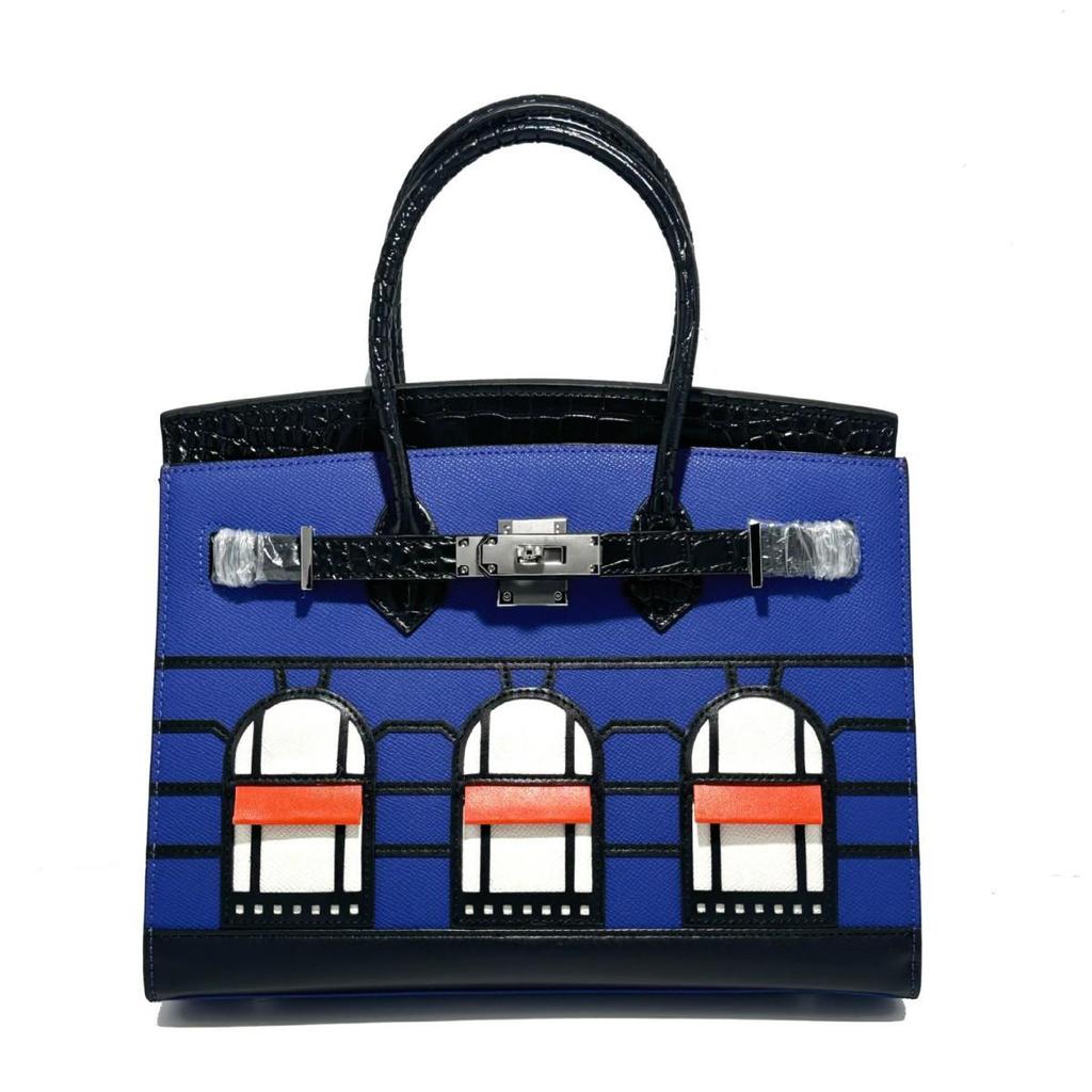 New Style High-Grade Sense Crocodile Pattern Real Leather Bag Luxury Fashion Versatile Single Shoulder Crossbody Bag Cross-Border Bulk