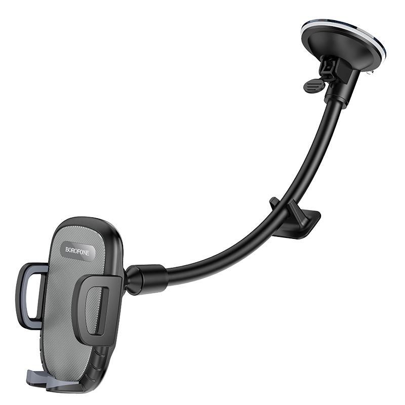 

BOROFONE BH54 Wind Chaser Car Phone Holder: Windshield & Dashboard Mount Wind Chaser Holder черный серый