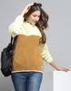 ROCK.IT From House of Monte Carlo Womens Self Design Brown Mock Neck Full Sleeve Sweatshirt