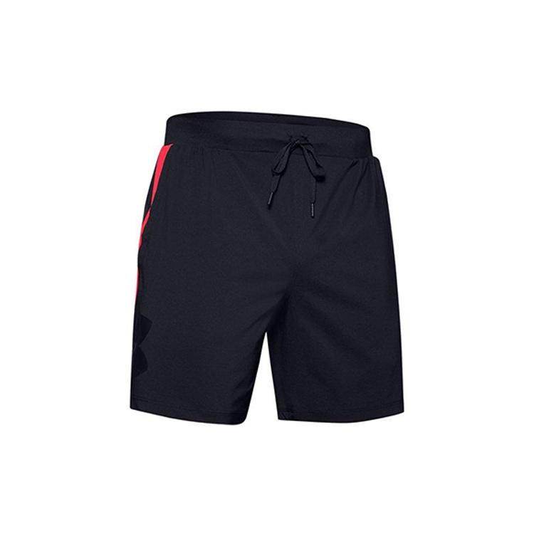 Under Armour Qualifier Speedpocket Branded 7 Shorts Black Men s 1350888-002 L
