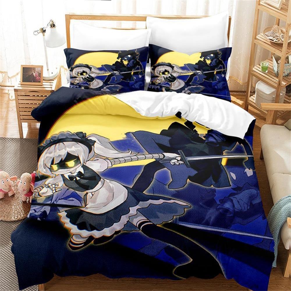 M-Murder Drones Cartoon Print Bedding Sets Exquisite Bed Supplies Set Duvet Cover Bed Comforter Set Bedding Luxury Birthday Gift