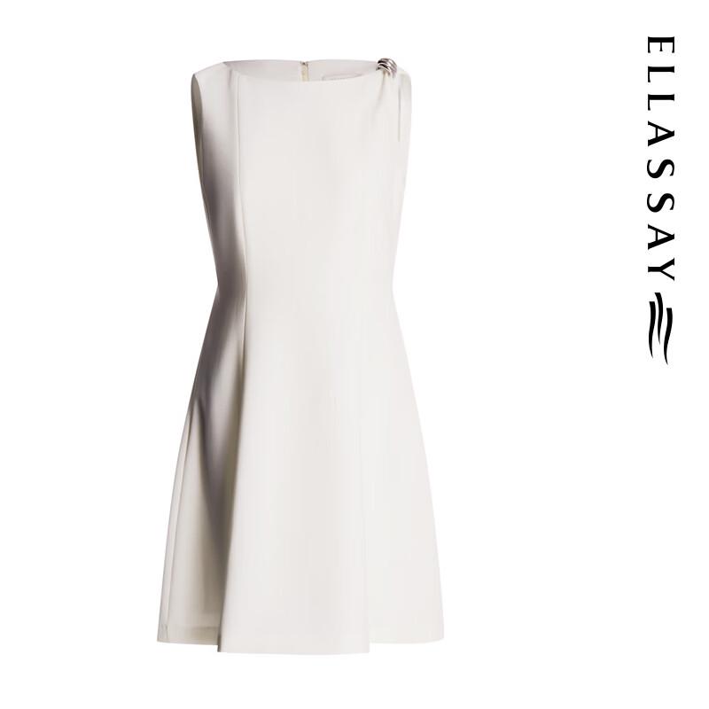 ELLASSAY 2026 Summer Asymmetrical Shoulder Mid-length Dress