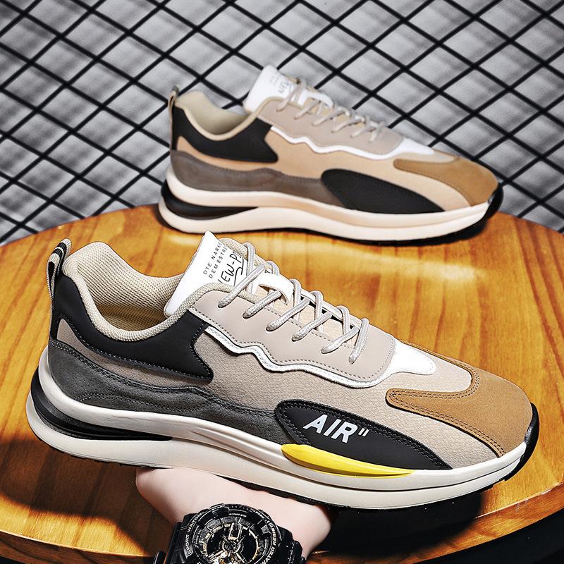 

Мужская обувь из парусины, весна-лето 2025, дышащая, новая повседневная обувь на платформе для путешествий, для занятий спортом, бега, универсальная, для папы, модная обувь 44