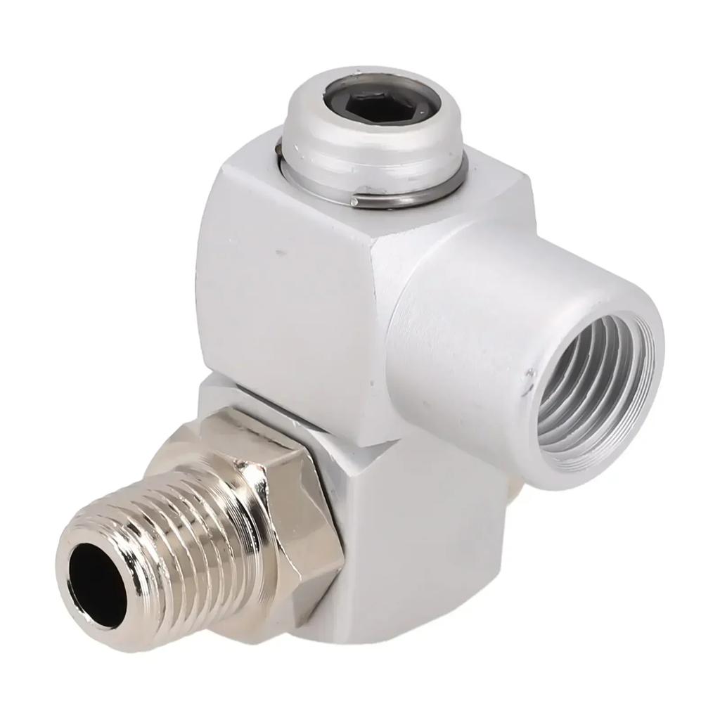 1pc 12.5mm Swivel Air Connector Swivel Air Hose Connector Adapter Pneumatic Aluminum Alloy Tool Used For Compressor Car