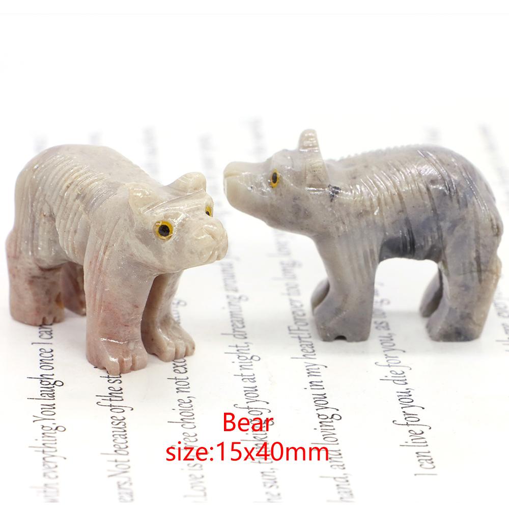 Mini Animals Frog Figurine Ornament Natural Shoushan Stone Carving Healing Crystal Fish Dinosaur Statue Room Desk Crafts Decor