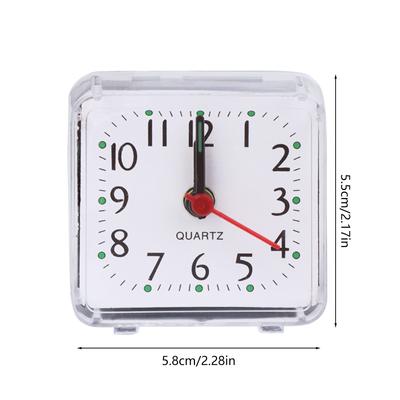 Mini Sveglia Quadrata Plastica Portatili Viaggio Escursione Tascabile per Orologi per Esterno Viaggio Campeggio Artigianato