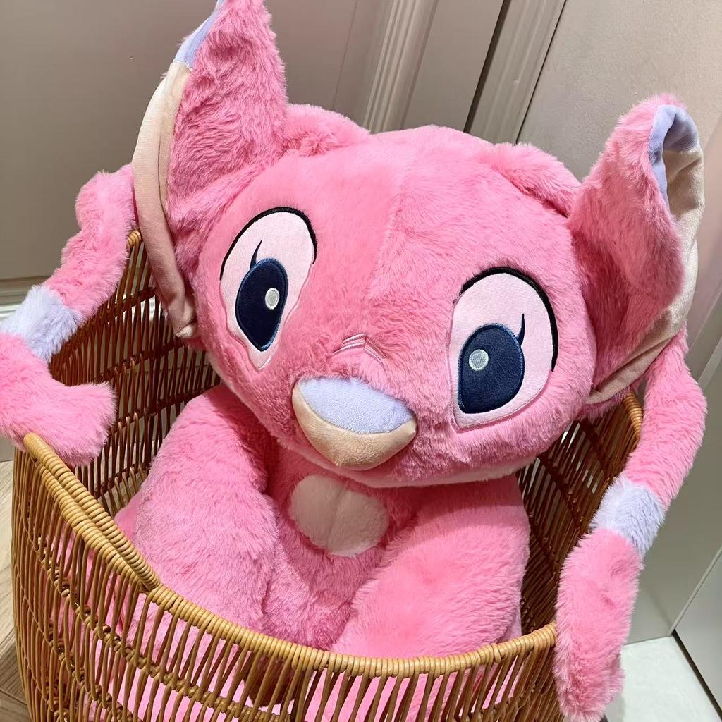 45cm Lovely Sitting Stitch Plush Toy Gentle Huggable Plushies Stuffed Angel Doll Cartoon Movie Figure Pillow Sofa Bed Home Decor