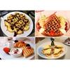 Waffle Mold - Red - Silicone - 18cm - 5 Heart-Shaped Holes - Dishwasher Safe