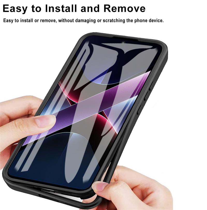 360 Full Body Screen Protector Transparent Case For Xiaomi Mi POCO X7 Pro / X6 Pro 5G Shockproof Phone Cover