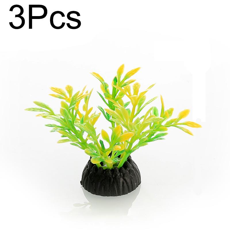 

3 шт./уп. Искусственное растение Цветок Пластик Сделай сам Аквариум Домашний декор Аксессуары Симуляция Трава Водные растения Украшение 3Pcs