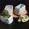 Sukkulenten-Pflanzenformen in Busform Blumentöpfe Silikonform Handgefertigte Aufbewahrungsboxformen Gipsformen Heimdekoration