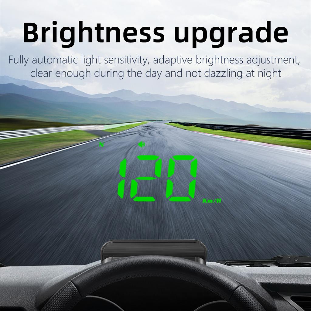 Universal GPS Head-up Display Digital Speedometer for All Cars Auto Electronic Dashboard with Over Speeding Alarm Plug and Play