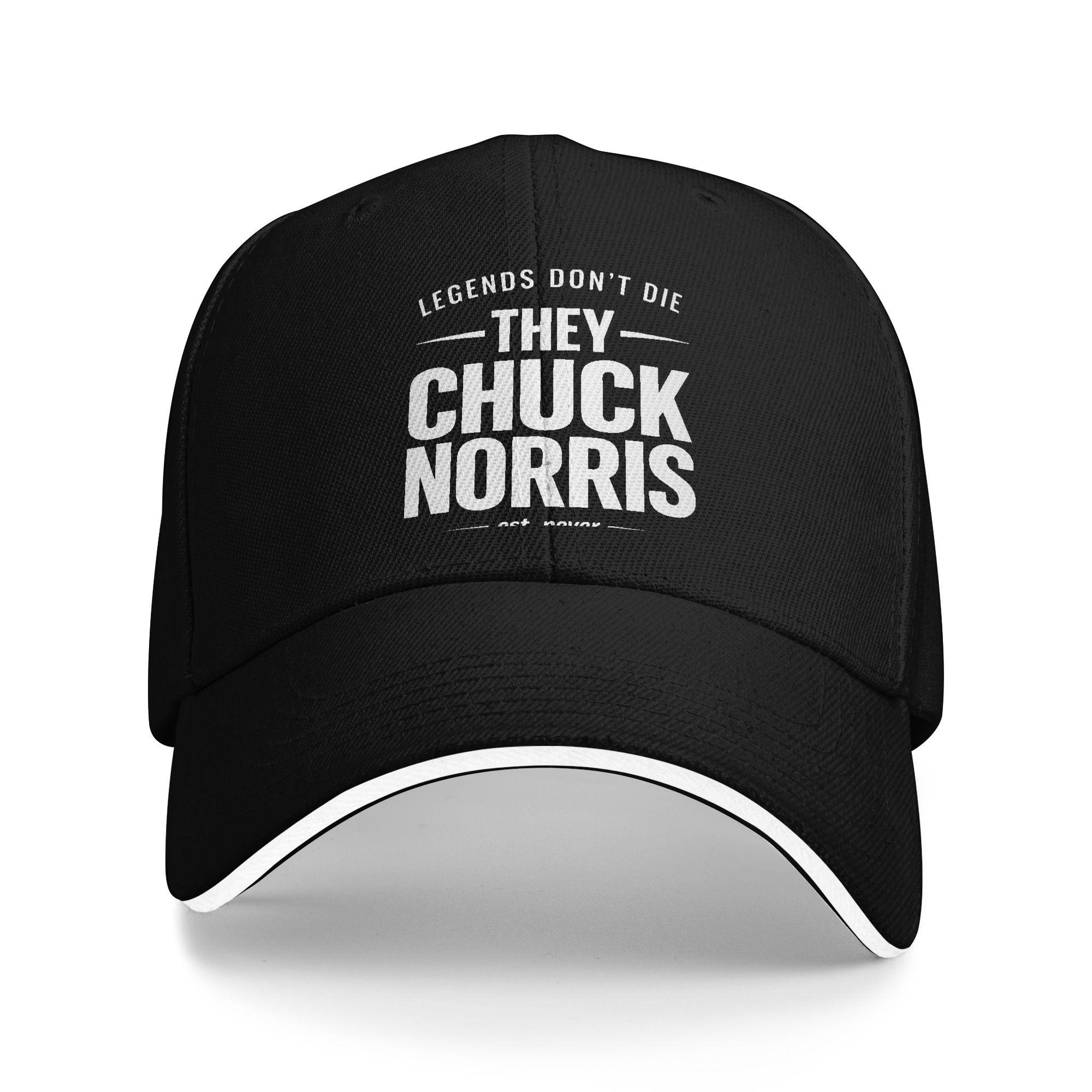 

Legens Never Die Chuck Norris Actor Baseball Cap Casual Sandwich Hats Unisex Adjustable Headwear Travel Gift One Size чёрный
