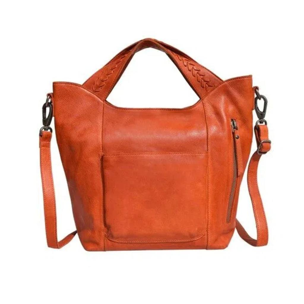 Particle Patterned Leather Classic Multifunctional Large Capacity Woven Retro Handbag Crossbody Bag