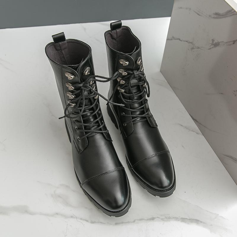 

Осенне-зимние коричневые ретро ботинки для мужчин, качественная кожа, мужские мотоциклетные ботинки, большой размер 48, остроносые ковбойские ботинки, мужские высокие ботинки 38