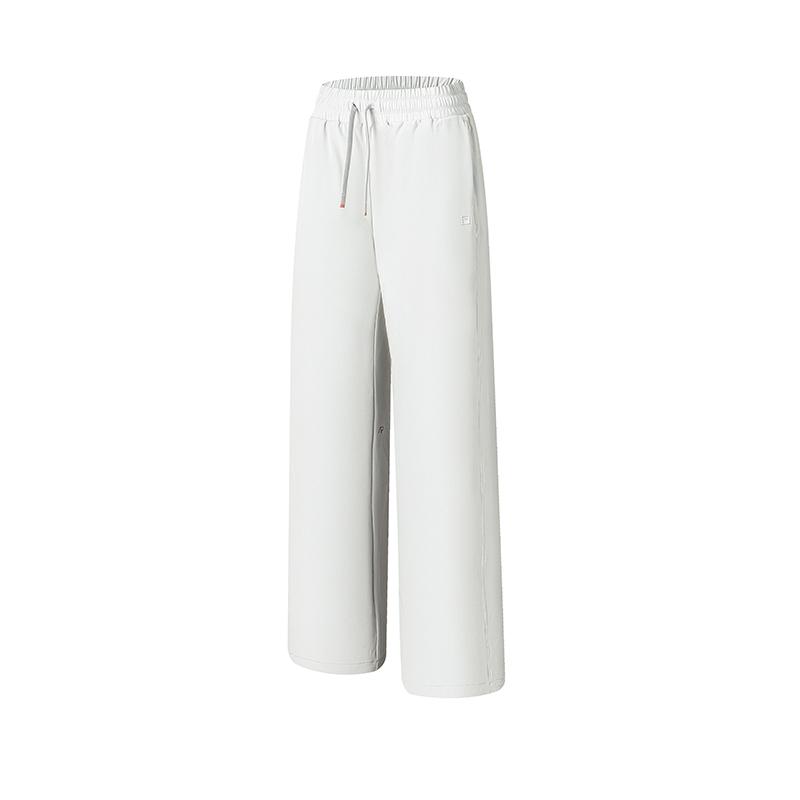 Fila Athletics A.P. Series Simple Versatile Comfortable Fashion Loose Straight Leg Casual Pants Women Bottoms Stalactite-Lime A11W521806F-IV