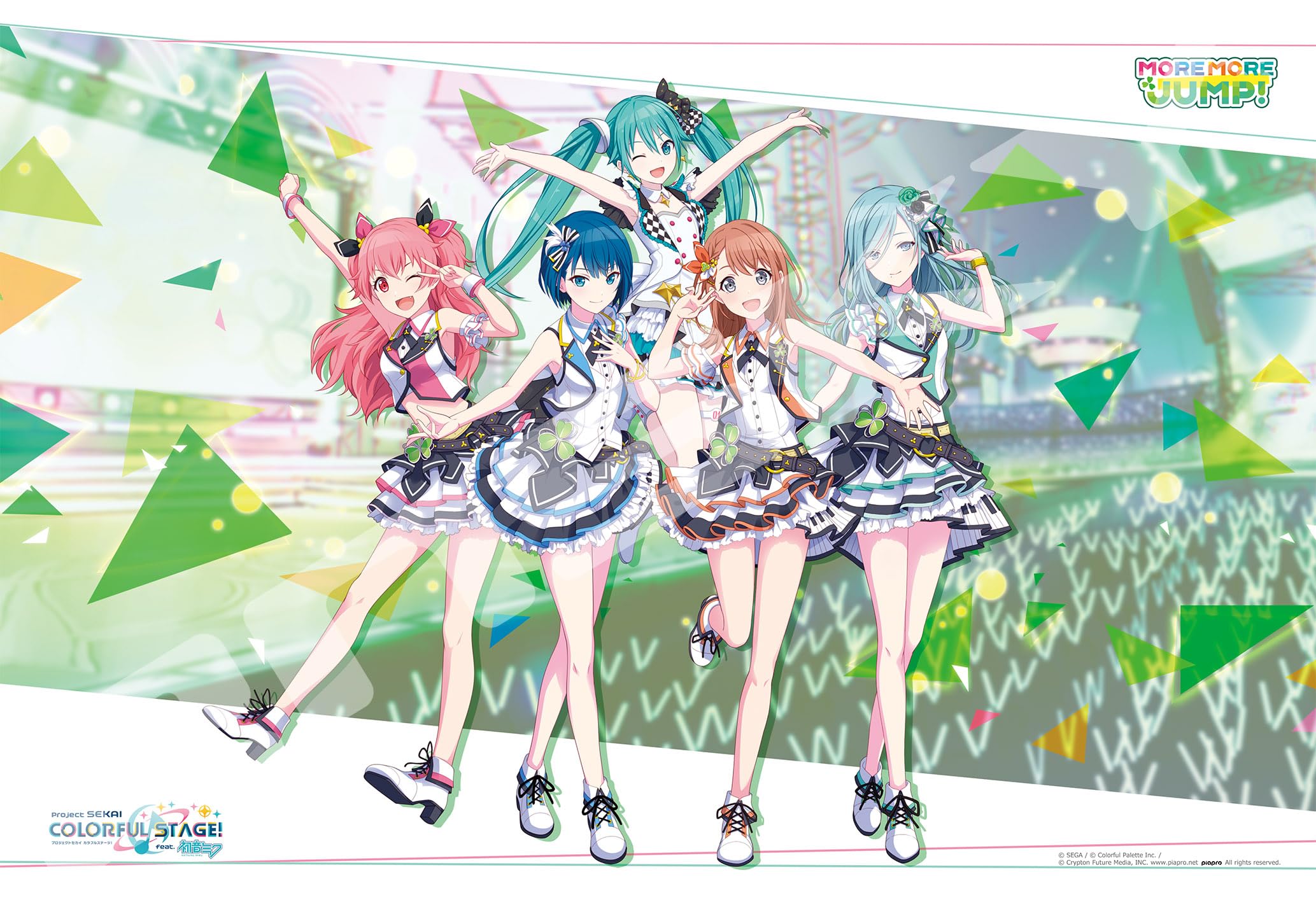 

ENSKY Project Sekai Colorful Hatsune Miku Пазл 300 деталей 260 x 380мм Бумажная Сцена! Подвиг. MOREMOREJUMP! 300-1928