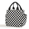 OLOEY Corduroy Checkerboard Insulated Lunch Bag