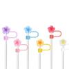 Frangipani Straw Topper 10mm Straw Tips Lids Portable Straw Tips Covers  For Party Supplies