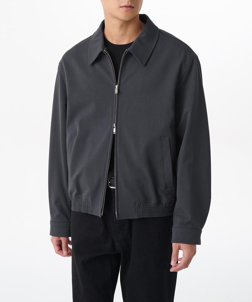 Musinsa Standard Relaxed Minimal Blouson Jacket [Iron Grey]