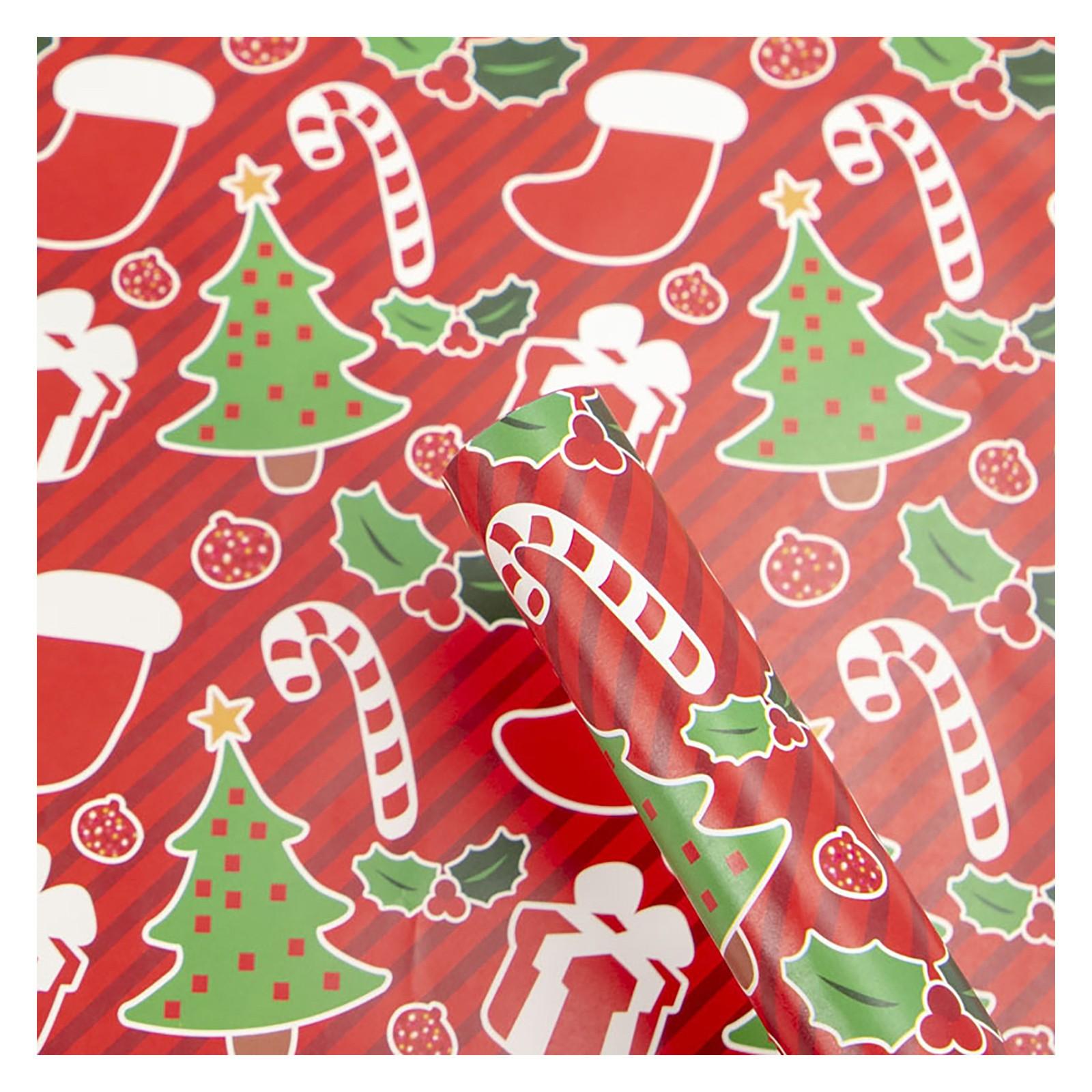 

Рождественская упаковка подарков Цветная бумага для подарков Упаковочная бумага Украшение красный