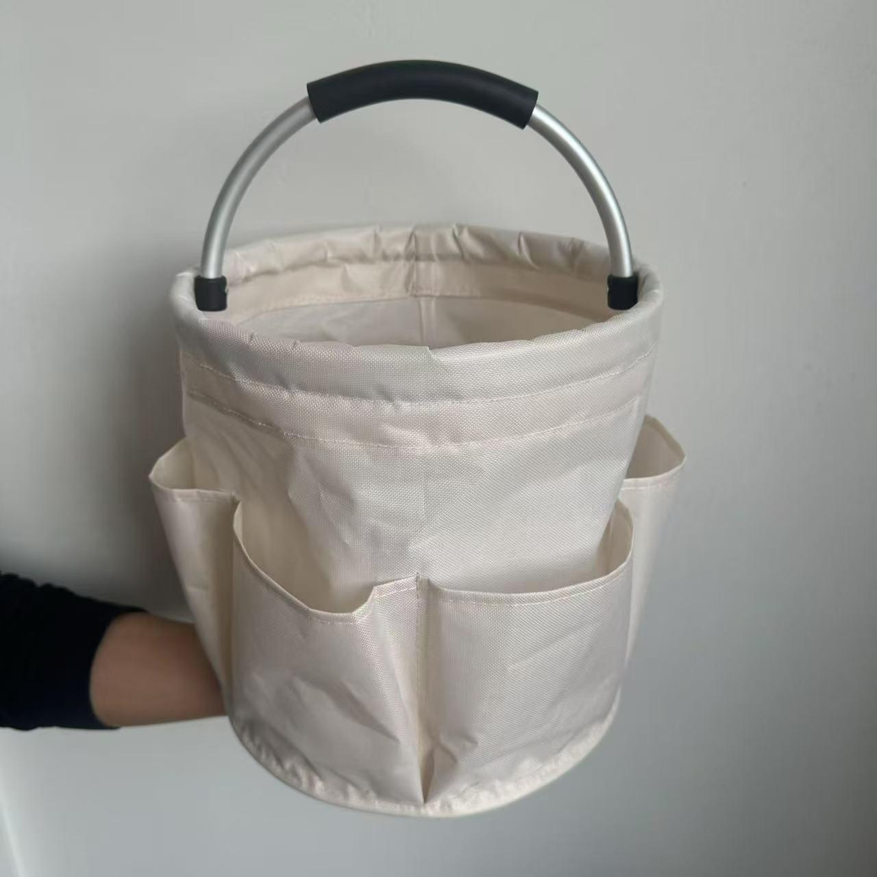 

Портативная складная многофункциональная корзина для хранения на открытом воздухе белый