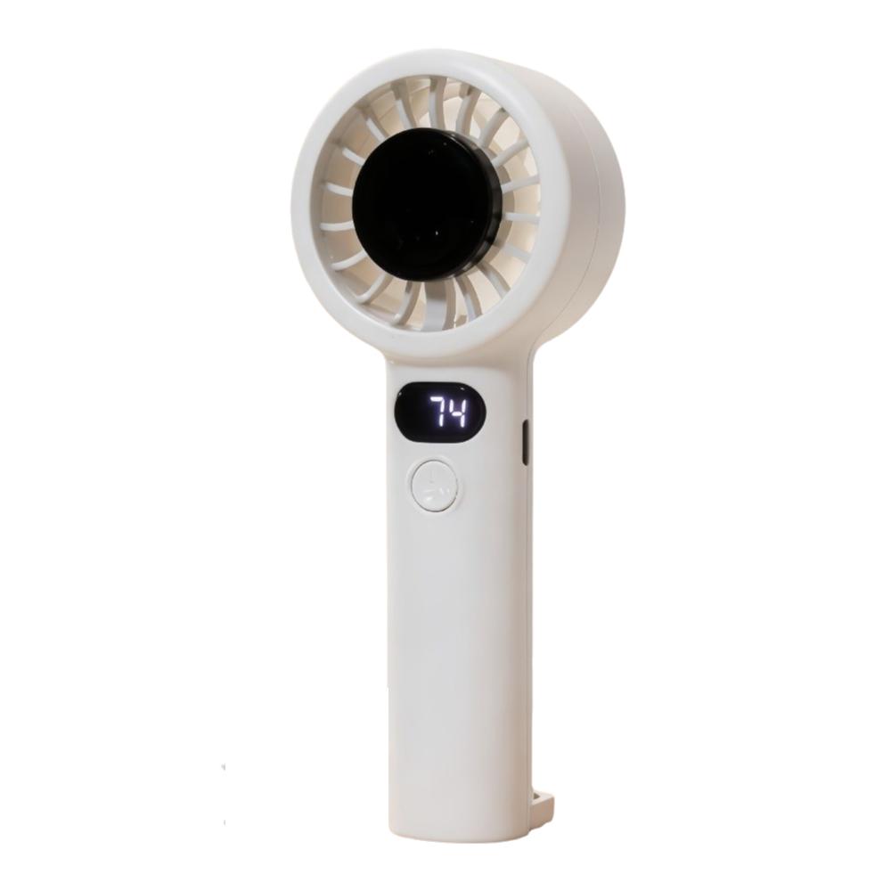 USB Rechargeable Portable Handheld Fan with LED Display Highspeed Cooling Fan  Summer Use