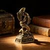 Vintage Brass 12 Constellation Figurines Handcrafted Durable Ornament for Desk Shelf Bedroom Decor Unique Birthday Gift
