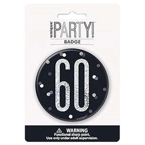 Unique Party Prismatic 60th Birthday Badge