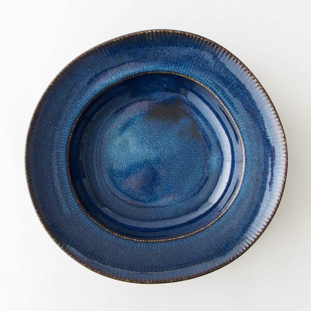 Mino ware suitable for or other approximately 24cm in microwave and dishwasher featuring the sea cucumber made in product number "miyama" dish, curry,