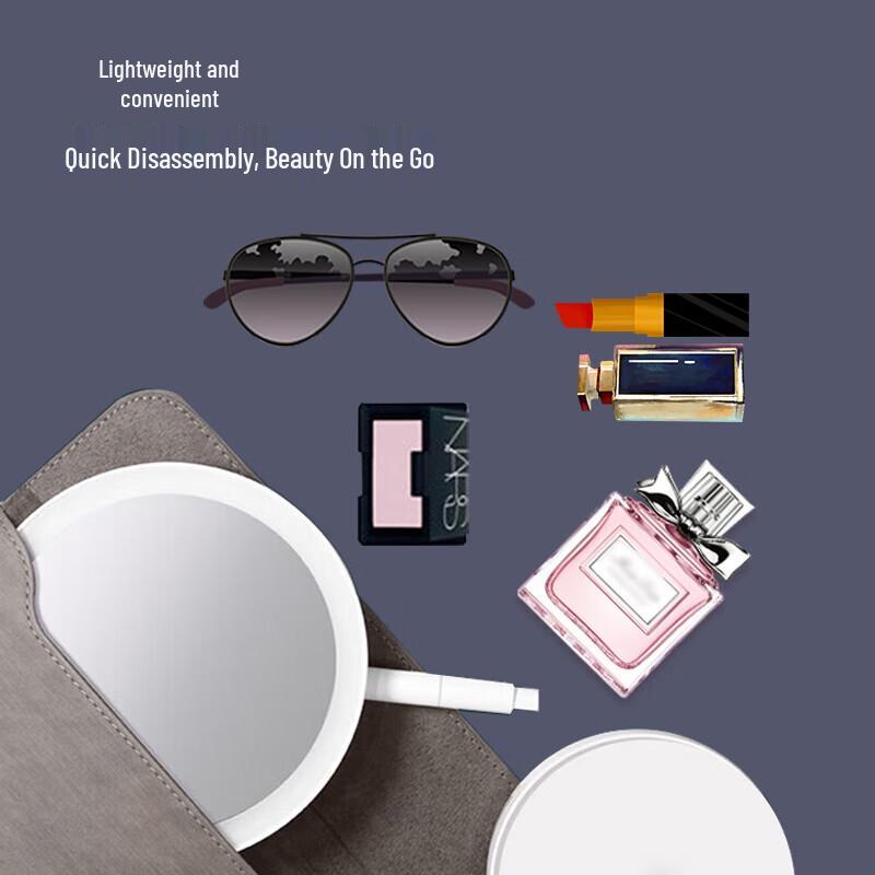 Aige LED Smart Adjustable Desktop Makeup Mirror