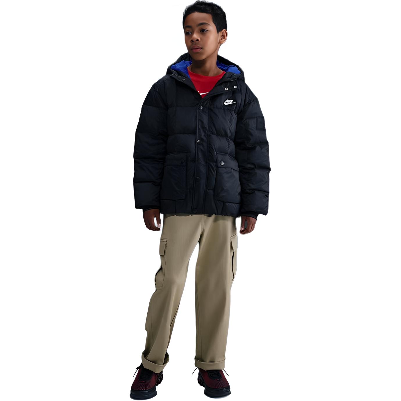 Nike Kids Down Jackets Hooded Non Detachable Moderate Hooded IQ6136-010 L