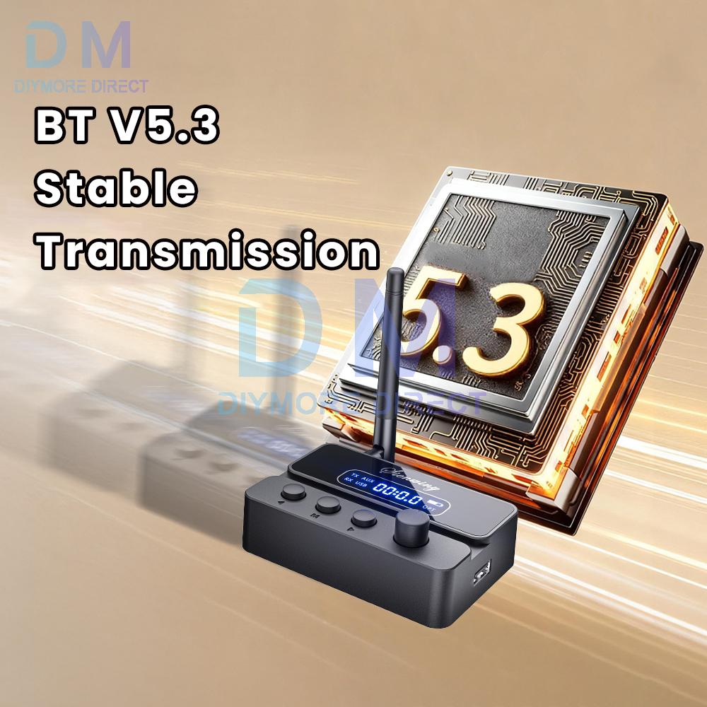 DC5V Bluetooth 5.3 Receiver and Transmitter S3 Combo Emitter, High-Fidelity Audio Transmission Audio Adapter