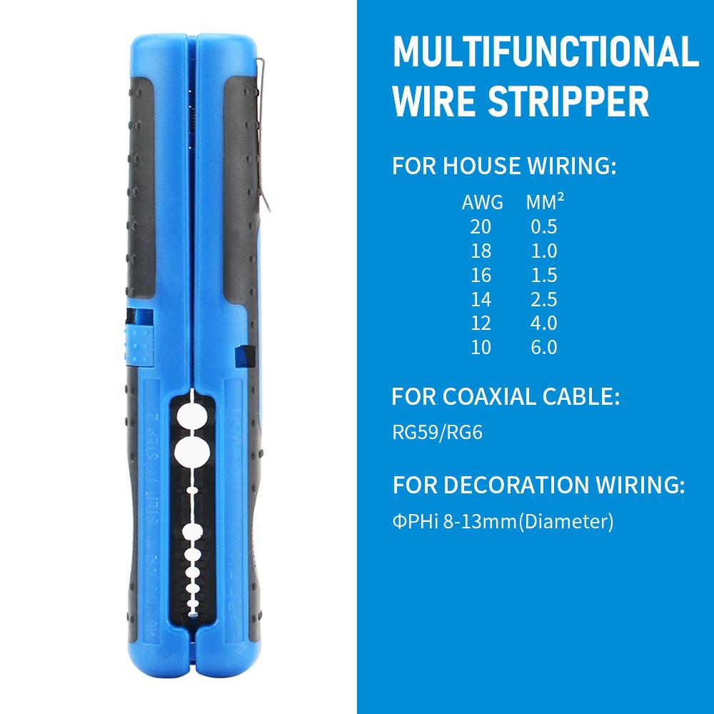 Portable Wire Stripper SK5 Blade Coaxial Cable RG59 RG6 Multifunctional Stripping Cutter Pliers Handle Tool Hardware Tool