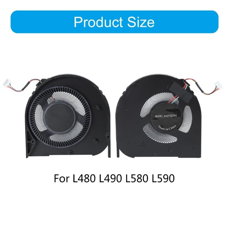 CPU Cooling Fan Laptop Internal Replacement Fan For L480 L490 L580 L590 Notebook Brushless Motor Quiet