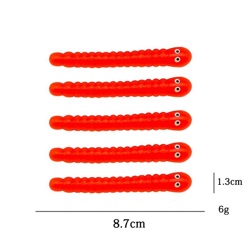 5PCS Caterpillar Pull Worm Fidget Toys Stretch String TPR Rope Sensory Stress Relief Anti Anxiety Toys for Autism ADHD
