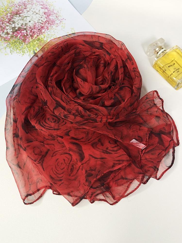 Peak Green Silk Scarf Spring Ladies Fashion Turtle Crack Design Long Silk Scarves Foulard Summer New Beach Shawl Scarf