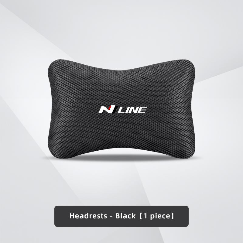 Car Seat Neck Headrest Waist Cushioning Ice Silk Pillow For Hyundai Palisade Bayon Tucson Inster NEXO Creta i30 i20 i10 Grandeur TT33