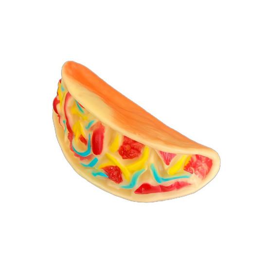 Dog Squeaky Toy Vinyl Chew Toys with Built-in Sound Realistic Burger, French Fries, and Hot Dog Toy for Interactive Play Teeth Cleaning and Anxiety C