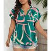 Women S Batwing Short Sleeve Elegant Office Summer Blouse