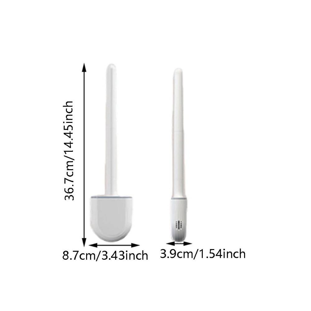 Long Handle Silicone Cleaning Brush Wall Mounted Bathroom Artifact WC Cleaning