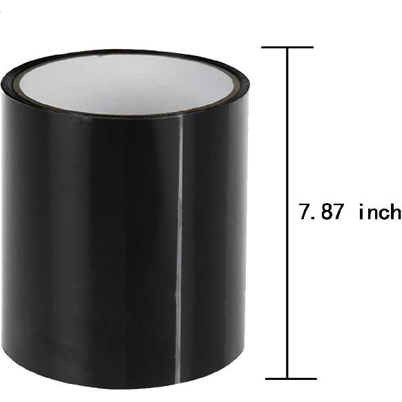 Super Strong Fiber Waterproof Tape - Shallwell Stop Leaks Seal Repair Tape Performance Self Fix Tape Adhesive Tape (Black, 3.93 Inch)