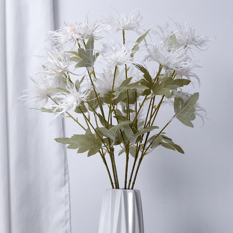 Artificial Eryngium Foetidum Plastic Flowers With Creative Craft For Event Use