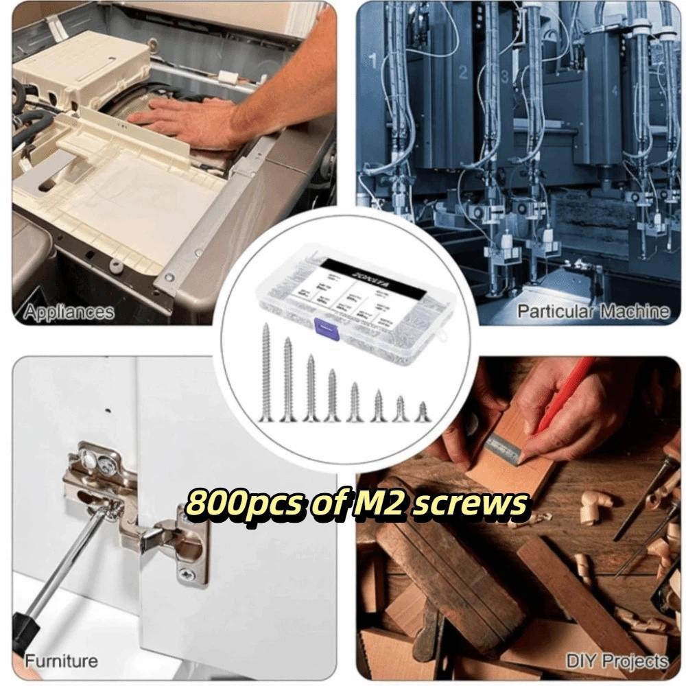 304 Stainless Steel Self-tapping Screws Cross Phillips Wood Screws  Home Improvement