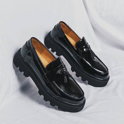 Scarpe in pelle Brock taglia grande scarpe casual britanniche di nicchia con frange scarpe pigre