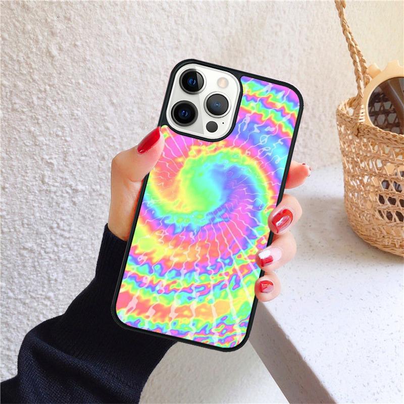 Psychedelic Trippy Holographic Phone Case for iPhone 17 Air 16 Coque 15 14 12 13 PLUS 11 PRO MAX Back Cover Fundas
