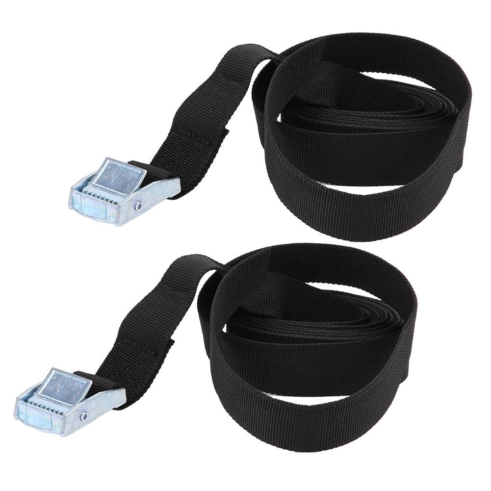 2pcs Buckle Tiedown Belt Cargoes Strap for Outdoor Luggage Camping Bag Strong Ratchet Belt