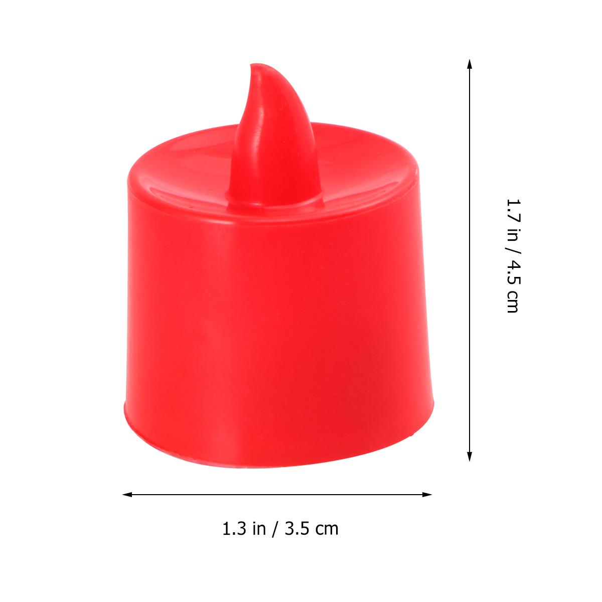 

24Pcs Red LED Candles Flameless Electronic Tea Lights for Wedding Party Decoration Romantic Lights Home Decor