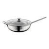 WMF 30cm Long Handle Stir-Fry Wok with Glass Lid