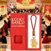 Instant Wealth Pure Gold Keychain: Cute Cultural Creative Pendant Gift